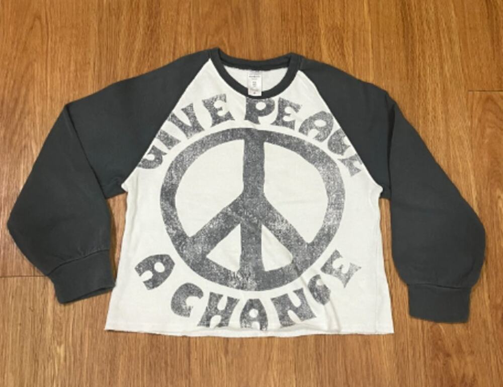Carter's Girls Give Peace A Chance Raglan Tee Size 8
